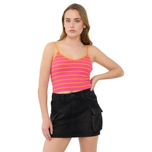 Peto Mujer Tejido Cuello V Fucsia Corona