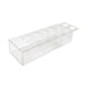 thumbnail image 1 of Florero Rectangular Florero De Acrílico Florero Para Mesa Centro De Mesa Hogar Boda 25x10x6.5cm 12 Agujeros, 1 of 6