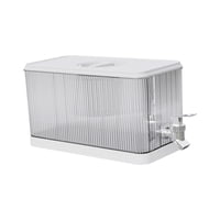 Bothyi - Dispensador De Bebidas Heladas De 4,5 L, Contenedor Dispensador De Bebidas Para Frigorífico, Para Acampar, Color Blanco