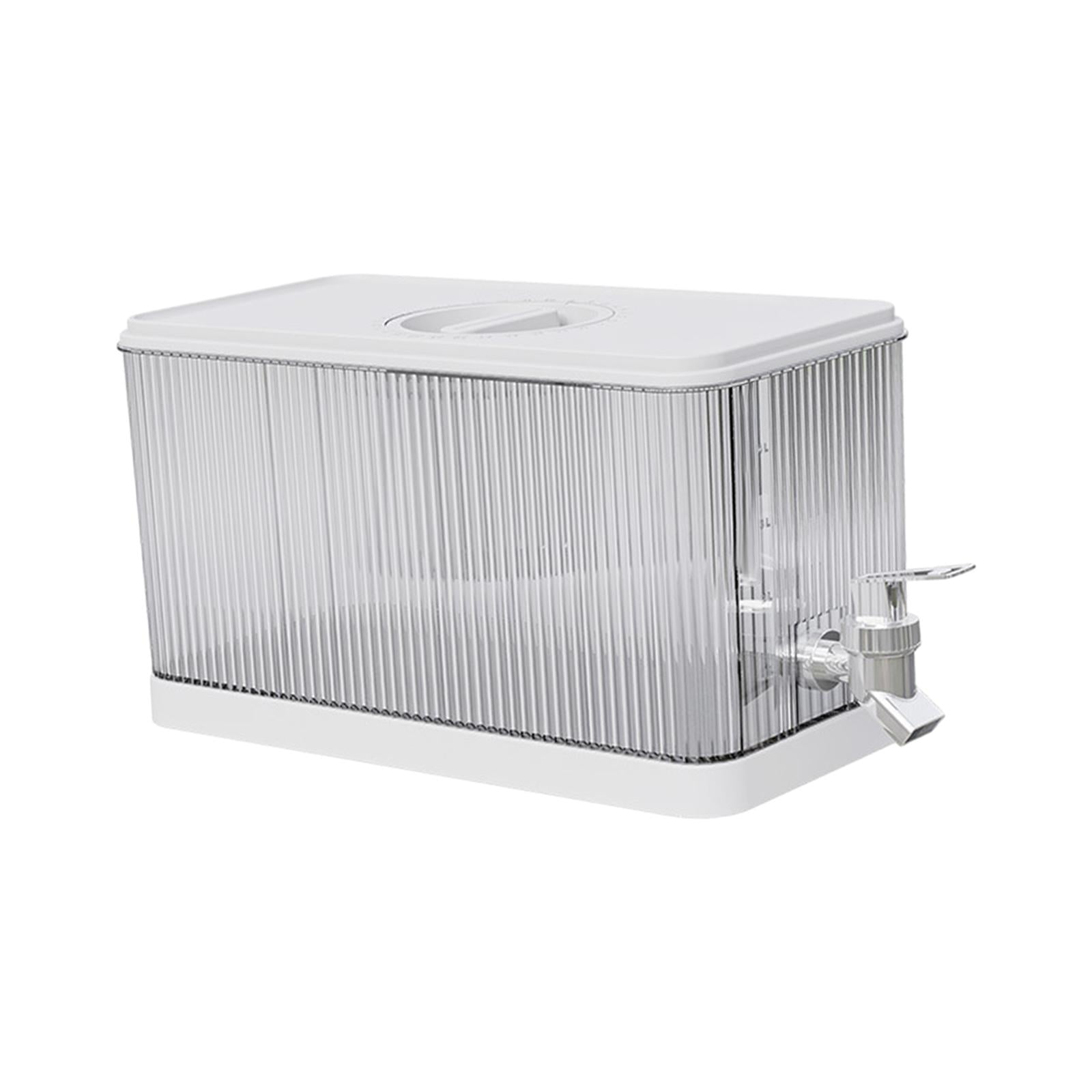 Bothyi - Dispensador De Bebidas Heladas De 4,5 L, Contenedor Dispensador De Bebidas Para Frigorífico, Para Acampar, Color Blanco