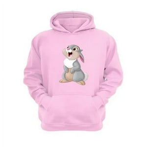 Genérico - Polerón Canguro Conejo Blanca Dibujos Animados Rosa Talla Xl Unisex