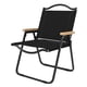 thumbnail image 2 of Silla Plegable Para Acampar Cojinete De Carga Plegable Para Barbacoas De Viaje Negro Grande, 2 of 3