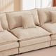 thumbnail image 3 of Modular Sectional Sofa, 102 Inch L Shaped Couch Set for Living Room, 3-Seater Comfy Cloud Couches with Movable Ottoman, DIY Combination, Chenille, Coffee, 3 of 3