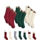 thumbnail image 1 of Medias navideñas Mr. Pen, 9 unidades, 45 cm, tejido con cable, rojo, crema y verde, 1 of 7