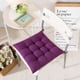 thumbnail image 1 of Xiao Hua Cojín de Asiento Cuadrado Morado -6 Piezas, 15.75 X 15.75 Pulgadas, con Correas, Adecuado para Cocina, Comedor, Oficina y Cojines para Sillas de Oficina en Casa, 1 of 4