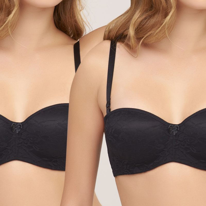 Intime - Sostén Pack 2 Negro Talla 34C