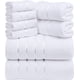 thumbnail image 1 of Juego de toallas Utopia Towels, 8 piezas, 600 g/m², algodón hilado en anillos, 1 of 9