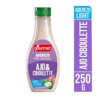Aderezo Ajo Ciboulette Light Botella 250 G Gourmet