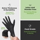thumbnail image 3 of Guantes desechables, paquete cómodo, 200 unidades, nitrilo negro, 6 ml, 3 of 7