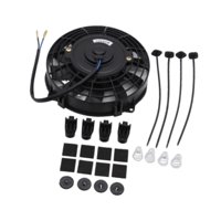 Magideal - Kit De Ensamblaje De Ventilador De Refrigeración De Radiador Eléctrico Genérico, Repuesto Resistente, Accesorios Para Automóvil, 800 Cfm, 12 V, 80 W,