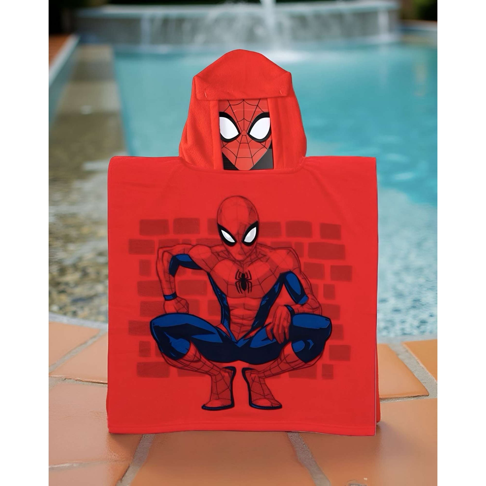 Mashini - Toalla Capucha Playa O Piscina Niño Niña Spiderman