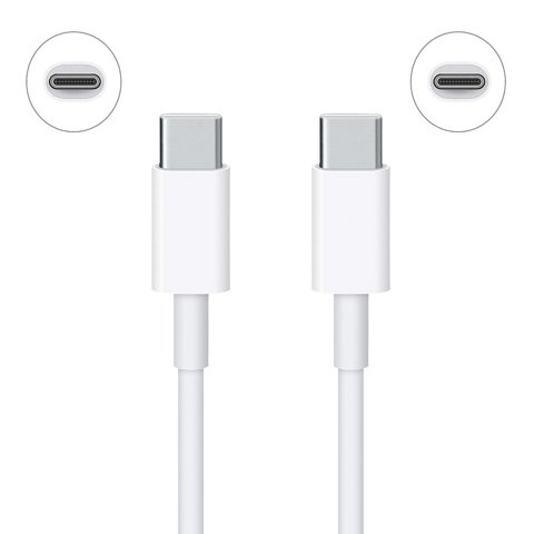 Genérico - Cable Cargador Rapido Tipo C A Tipo C Para Ipad Air Pro Blanco