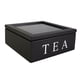 thumbnail image 1 of Caja Para Bolsitas De Té Soporte Para Bolsitas De Té Apilable Inicio Para Una Variedad De Tés Y Condimentos Negro, 1 of 6
