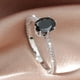 thumbnail image 1 of Elegant Black Zircon Wedding Ring for Women - Perfect for Engagement and Bridal Jewelry, 1 of 5