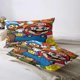 thumbnail image 4 of Super Mario Bedding Sets Cartoon Duvet Cover Lightweight 3 Piece Bet Sets for Kids Boys Girls, 4 of 5