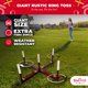 thumbnail image 2 of Set Ring Toss Game SWOOC Rustic de madera resistente a la intemperie de 91 cm, 2 of 6