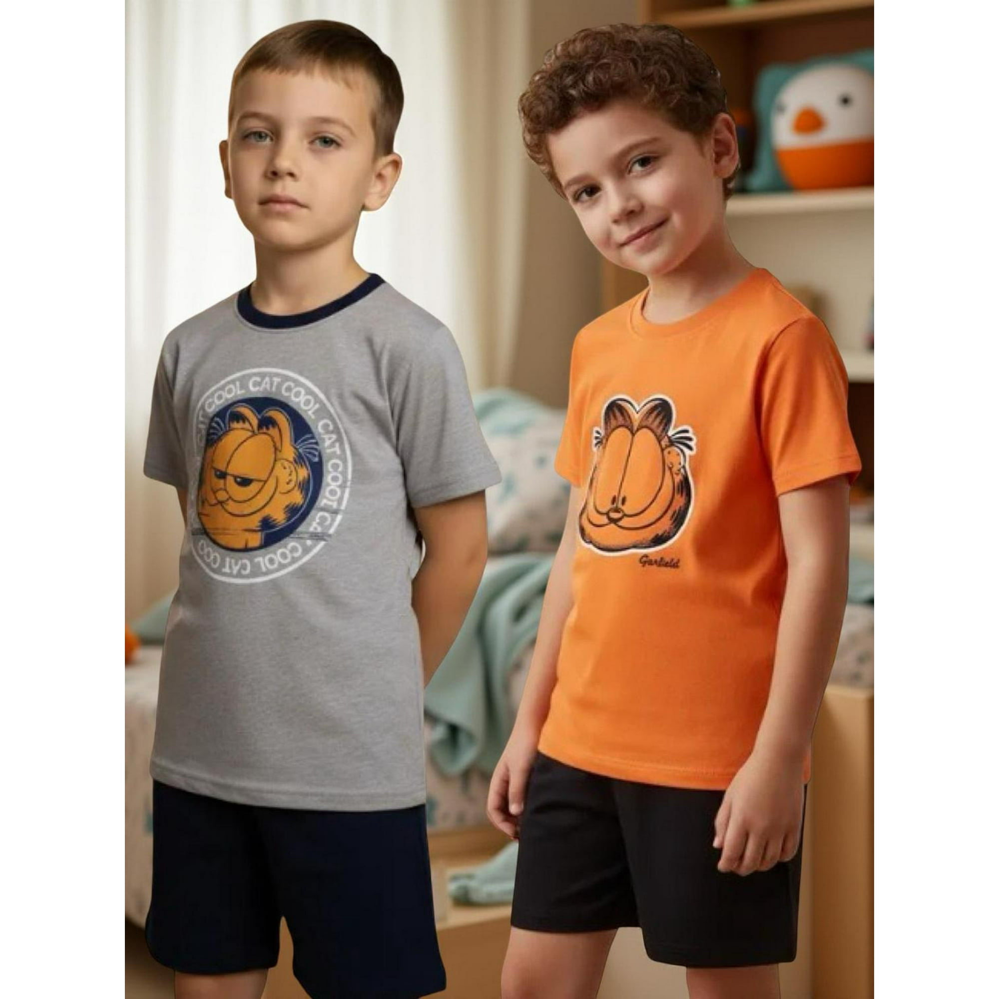 Nickelodeon - Pack 2 Pijamas Niño Garfield Multicolor 6