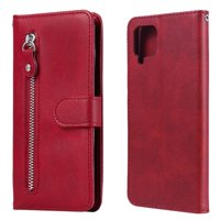 Gangxun - Funda Con Cremallera Para Samsung Galaxy A12 5G, Carcasa Cartera De Cuero Pu Con Soporte Y Tarjetero