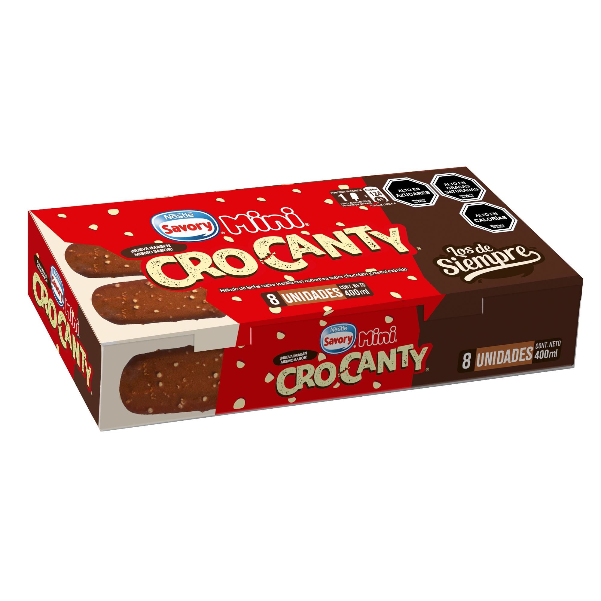 Helado Mini Multipack Caja 8 Un x 50 ml Crocanty