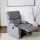 thumbnail image 1 of Bergere Reclinable New Dante Grey Con Posavasos, 1 of 5