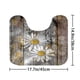 thumbnail image 1 of 1pc Daisy Floral Shower Curtain, Waterproof Shower Curtain With 12 Hooks, Non-Slip Bathroom Rug, Toilet U-Shape Mat, Toilet Lid Cover, Bathroom Decor, 1 of 5