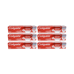 Pack 6 Pasta Dental Colgate Luminous White Brilliant 140G