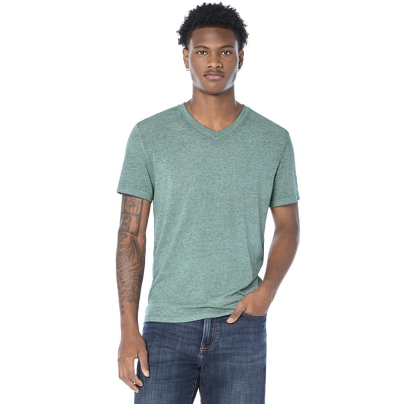 Playera Lucky Brand Venice Burnout cuello en V para hombre June Bug