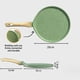thumbnail image 4 of Sartén antiadherente para crepas, sartén plana para panqueques, plancha Tawa de 7 pulgadas, compatible con inducción, 4 of 7