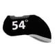thumbnail image 4 of Protector De La Cubierta De La Cabeza Del Headcover Del Hierro Del Putter Del Hierro Del Club De Golf 54 Grados Negros, 4 of 5