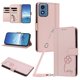 thumbnail image 1 of Funda Cartera Trébol para Motorola Moto G Play 2024 4G con Ranuras Tarjetas y Carga Inalámbrica Rosa, 1 of 6