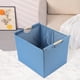 thumbnail image 5 of REGALWOVEN REGALWOVEN Caja de Almacenamiento de Tela con Tapa de Asas de Madera, Organizador Plegable para Estantes, Solución de Almacenamiento Azul 15*12.8*12.8, 5 of 6