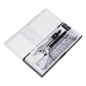 Bothyi - Kit De Geometría Matemática, Juego De Reglas, Herramientas De Geometría Para El Aprendizaje De Matemáticas En El Aula En Casa