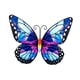 thumbnail image 3 of Mariposas De Metal Decoración De Pared Mariposas De Metal Esculturas Para Cerca Patio Balcón Estilo C, 3 of 5