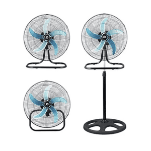 Genérico - Pack 2 Ventiladores Industriales Metálicos 18 Cm 5 Aspas Alta Potencia