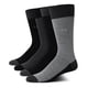 thumbnail image 1 of Calcetines de vestir Calvin Klein, mezcla de algodón suave, 4 unidades, para hombre, color negro y g, 1 of 7
