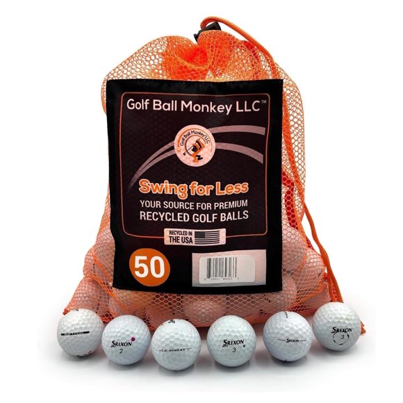 Bolas de Golf Golf Ball Monkey Srixon Mix 50 3A Blanco