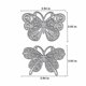 thumbnail image 2 of HGSALK 2 piezas de troqueles metálicos de mariposa de acero al carbono, 2 of 6