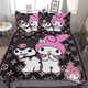 thumbnail image 1 of c3 Kuromi And My Melody Duvet Cover Set 3-Piece Bedding Set Soft Warm And Comfortable Soft Bed Set with 1 Duvet Cover And 2 Pillowcases for Bedroom All Season 86"x70" j3, 1 of 5