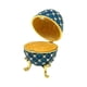 thumbnail image 5 of Caja De Baratija De Huevo De Estilo Retro Decoración Niñas Mujeres Para Pascua Año Nuevo Azul, 5 of 5