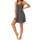 thumbnail image 4 of Camisón sin mangas para mujeres con tirantes anchos elásticos para una relajación y descanso cómodos S Gris oscuro, 4 of 6