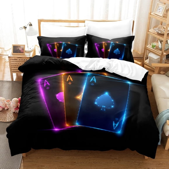 Playing Cards Bedding Sets Duvet Cover Set With Pillowcase Bedclothes Bed Linen