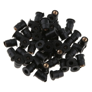 Tuercas de goma para parabrisas de moto, M5, remache
