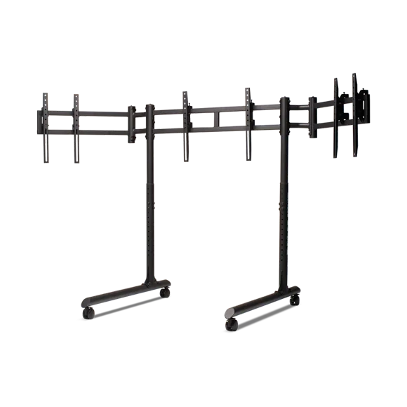 Soporte TV Triple Simulador Cockpit Round Tube