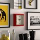 thumbnail image 4 of RELOJ DE PARED JONES CLOCKS 25 cm Rojo Cuadrado Estilo Retro Diner, 4 of 5