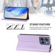 thumbnail image 3 of Funda Billetera con Soporte para Motorola Edge 50 Neo 5G Bloqueo RFID Plegable Morado claro, 3 of 6