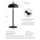 thumbnail image 5 of Lámparas de mesa LED NEWSEE de 12" inalámbricas, paquete de 2, negras, 5 of 8