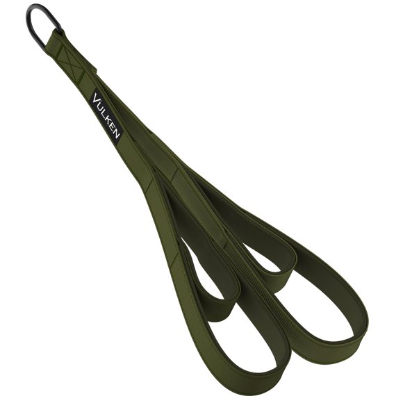 Cuerda para tríceps Vulken 73 cm/56 cm verde – accesorio de cable para gimnasio