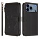 thumbnail image 2 of Funda Cartera Mariposa para [iPhone 18 Pro Max] con Soporte y Cremallera Negro, 2 of 6