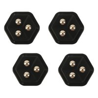 Magideal - 4 Ruedas De Pasta, Polea Giratoria Adhesiva, Accesorio De Base Móvil, Rotación Multifuncional De 360 Degree, Ruedas Giratorias Silenciosas, Rodillos Para Co Negro
