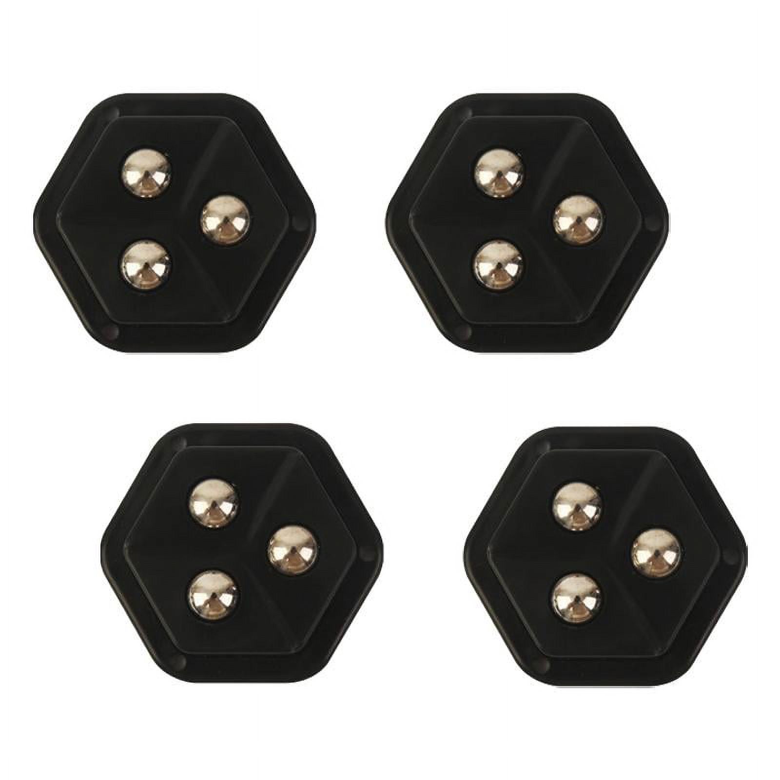 Magideal - 4 Ruedas De Pasta, Polea Giratoria Adhesiva, Accesorio De Base Móvil, Rotación Multifuncional De 360 Degree, Ruedas Giratorias Silenciosas, Rodillos Para Co Negro